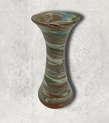Buy VTG Desert Sands Art Pottery Bud Vase Handmade Marked Swirl Mission MCM 6.25  • 17.21£