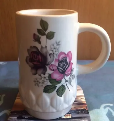 Buy Holkham Pottery In England Pink Flowers Flora Printed Ivory Mug • 6£