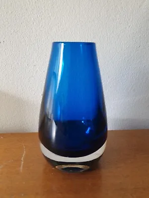 Buy Whitefriars #9497 Geoffrey Baxter Blue Glass Bud Vase • 32£