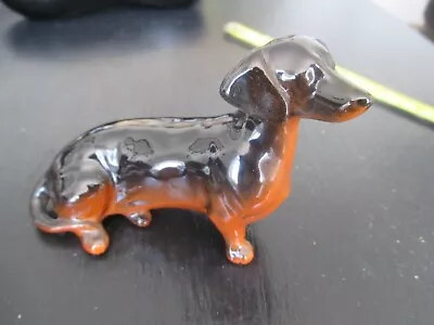 Buy Beswick Pottery Dachshund  Sausage Dog Figure Black & Tan. • 16£