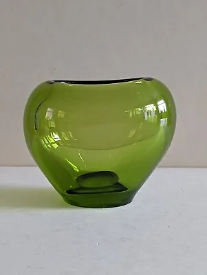 Buy Vintage May Green Holmegaard By Per Lutken Heart Vase Signed And No 18119 • 45£