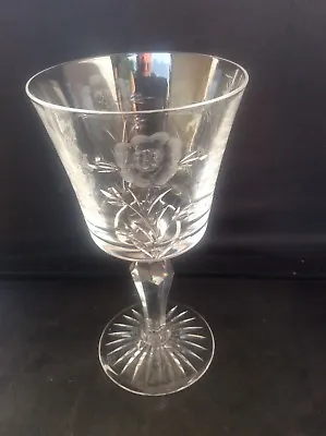 Buy Bavarian Cut Wine Glass Commemorating Centenary St Thomas Church Killinghall • 39.99£