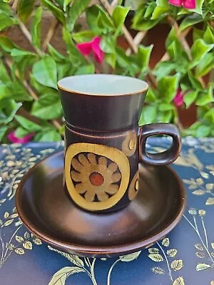 Buy Vintage Retro Denby Arabesque Stoneware Coffee Cup Saucer Gill Pemberton Retro • 6£