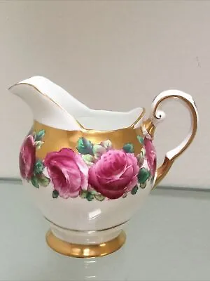 Buy Vtg Plant Tuscan Rose Pattern England Bone China Porcelain Creamer • 42.68£