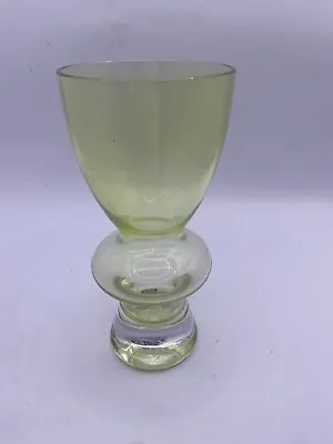 Buy Sea Glasbruk Kosta Sweden Light Green Water Goblet Vase With Sticker • 19£