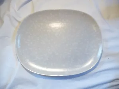 Buy Retro Poole Pottery Twintone Seagull Grey Large Oval Serving Plate C1959-67 • 17.50£