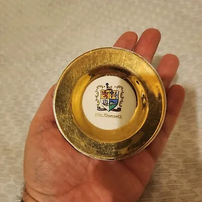 Buy Vintage Mc. Donnell Arklow Pottery Ireland Coat Of Arms Dublin Mini Plate • 9.99£