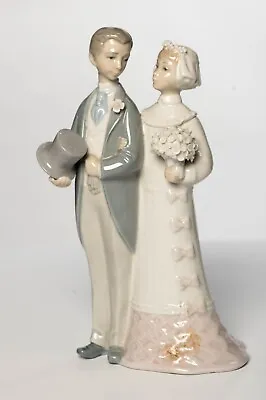 Buy LLADRO Bride & Groom Wedding Couple Porcelain Figurine #4808, RETIRED, Excellent • 26.03£