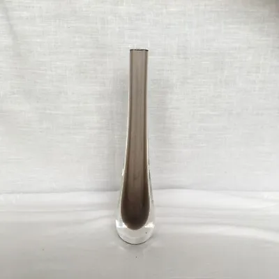 Buy Vintage Caithness Glass Smoky Brown Tear Drop Stroma Bud Vase • 8.99£