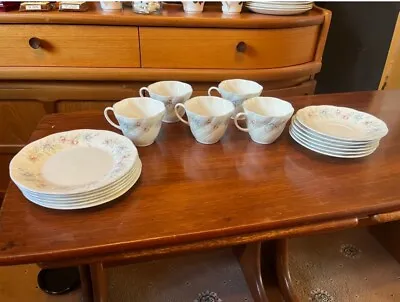 Buy Queens Rosina Fine Bone China Cup, Saucer & Side Plate Trio X 5 • 19.99£