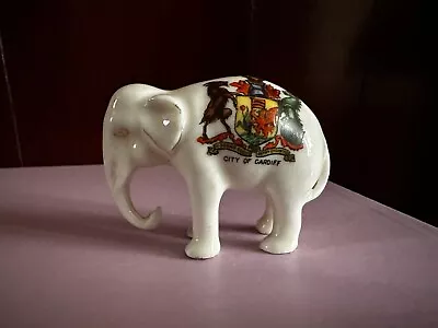 Buy  Arcadian Crested China Elephant Standing 55mm City Of Cardiff • 25£