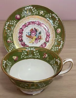 Buy Coalport China Museum ‘Rose. Garland’ Tea Cup & Saucer, Ltd Edition  • 25£