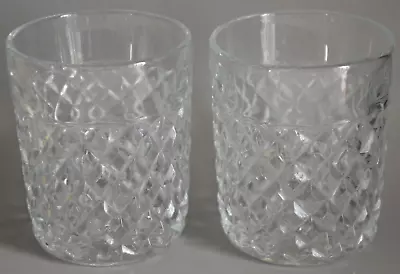 Buy Pair Of Vintage Crystal Glass Whisky Tumblers • 4.99£