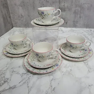 Buy X4 Johnson Brothers Summer Chintz Tea Trios Cups Saucers And Side Plates • 19.99£