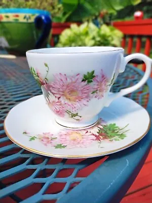 Buy Vintage Duchess Fine Bone China England Pink Floral Flowers Tea Cup & Saucer Set • 21.96£