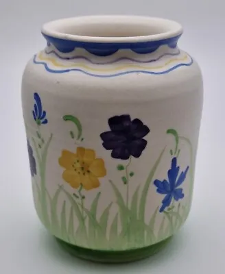 Buy SMALL ART DECO E RADFORD HAND PAINTED FLORAL 4 3/4'' VASE C.1930's - PERFECT • 14.99£