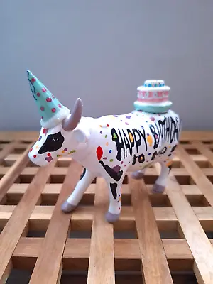 Buy Cow Parade - Ceramic Cow Figure - Happy Birthday To Moo • 15£