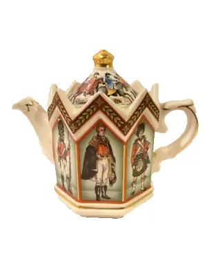 Buy Sadler  Octagonal Teapot   The Battle Of Waterloo  With Lid, Tableware, Vintage • 19.99£