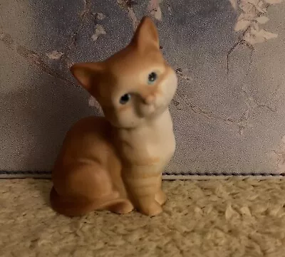 Buy Beswick Pottery - Hand Painted Ginger Seated Kitten Cat - Matt Glaze • 3£