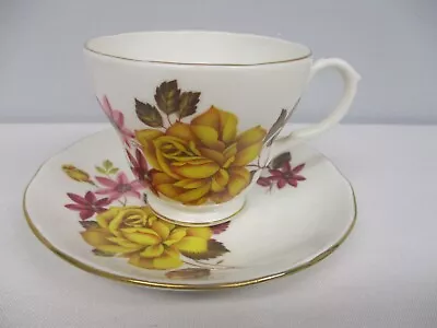 Buy VINTAGE DUCHESS BONE CHINA ENGLAND TEA CUP & SAUCER With YELLOW ROSE • 24.86£