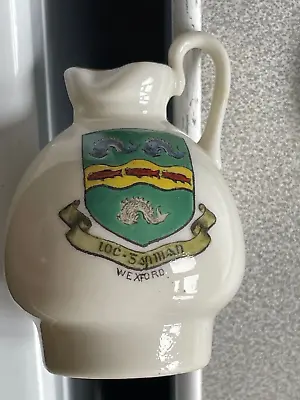 Buy Rare Old Crested China Model Of Roman Ewer C.1918 Arms Of Wexford Ireland • 3.99£