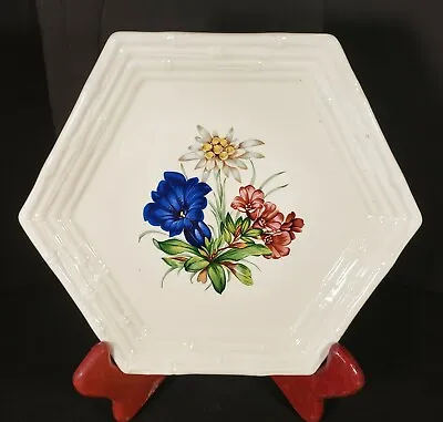 Buy Vintage 1975 Duncan Ceramic Prod. Inc. Plate Floral 8 3/8   • 6.49£