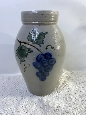Buy Rockdale Union Pottery Vine And Grapes Vase Collectors Edition Salt Glazed • 43.33£