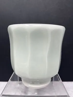 Buy Jim Malone Porcelain Faceted Yunomi Celadon Glaze For Burnby Pottery, York #961 • 140£