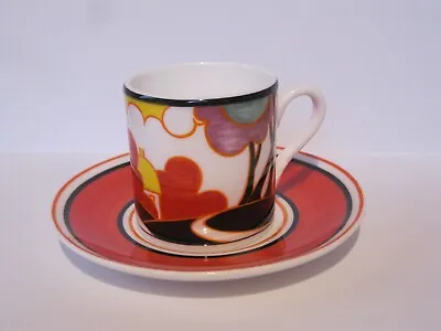 Buy Wedgwood Clarice Cliff 'Autumn' Espresso Cup & Saucer Limited, Cafe Chic Unused • 22£