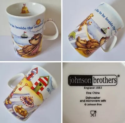 Buy Johnson Brothers Teddy Bear 'Oh! I Do Like To Be Beside The Seaside' 275ml Mug • 12.99£