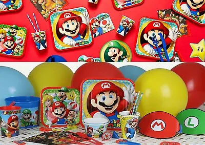 Buy SUPER MARIO BROTHERS Tableware Party Decorations Birthday Supplies  • 2.99£