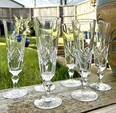 Buy Six Stuart Crystal Glengarry Champagne Glasses/flutes • 89£