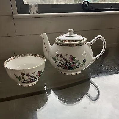 Buy Duchess Indian Tree Medium Footed Tea Pot And Sugar Bowl • 22.50£