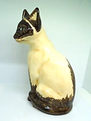 Buy Brian Lounds Pateman Babbacombe Pottery Seated Siamese Cat Figure Ornament • 9.99£