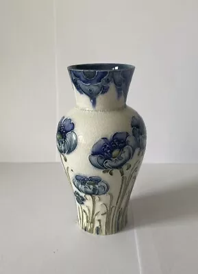 Buy Beautiful Early William Moorcroft For Macintyre Blue Poppy Small Vase • 225£