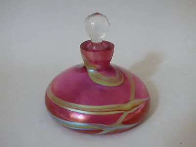 Buy Rare Okra Stourbridge British Studio Art Glass Vanity Perfume Fragrance Bottle • 42.83£
