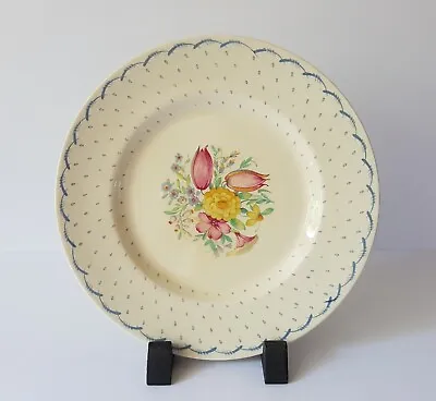 Buy Vintage Susie Cooper Floral Luncheon Plate Crown Works Burslem • 5.50£