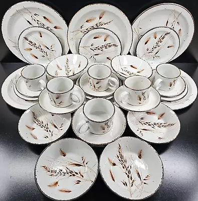 Buy (6) Midwinter Wild Oats Stonehenge 5 Pc Place Setting Floral Dishes England Lot • 515.43£