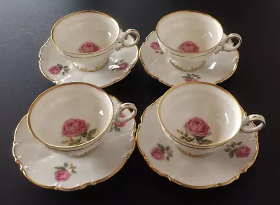Buy Hutschenreuther - The Dundee - Fine Bavarian Porcelain Cups & Saucers - Set Of 4 • 30.36£