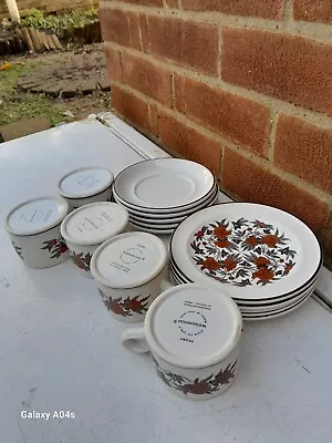 Buy Wedgewood Peony Teaset For 5,  5Cups, 5 Saucers,  5 Plates, Oven To Table Range, • 25£