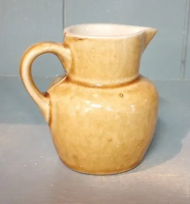 Buy Buchan Portobello Scotland Stoneware Creamer Art Pottery Gold Brown Mini Pitcher • 9.65£