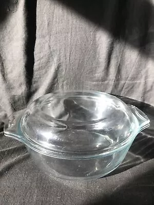 Buy Pyrex Corning Clear Glass Medium Casserole Dish Bowl With Lid 28 • 15£