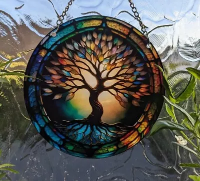 Buy Celtic Tree Of Life Pre-assembled Acrylic Suncatcher Wall Hanging Home Decor • 7.79£