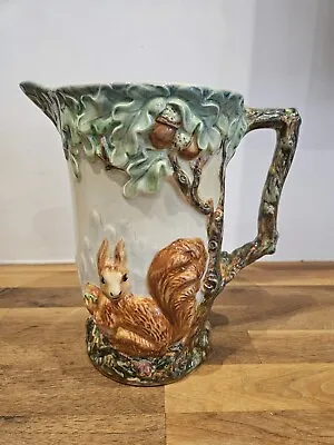 Buy Vintage Wade Heath Jug Pitcher Vase Squirrel In Tree Rare Handpainted 21cm • 30£