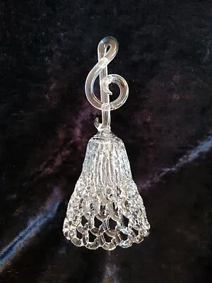Buy Crystal Glass Bell Ornament Wonderful Sound Art Music Note Key Figure Top  • 9.99£