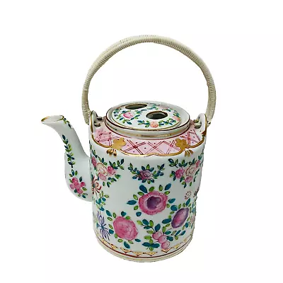 Buy ISCO Teapot Rose Medallion Chinese Style Porcelain Hand Painted Made In Japan • 34.02£