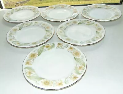 Buy Duchess Fine English Bone China Greensleeves Pattern 6 X Dessert Plates 21cm  • 18£