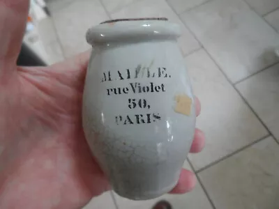Buy Antique Stoneware Chemists Jar Paris • 4.99£