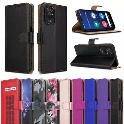 Buy For DORO 8200 Case, Slim Leather Wallet Flip Magnet Shockproof Stand Phone Cover • 7.95£