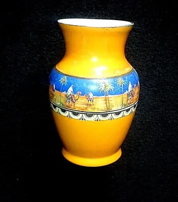 Buy Rubian Art Style / Russian ? Cobalt Blue Orange Desert Scene 5 ¼ In Vase C1930+ • 9.99£